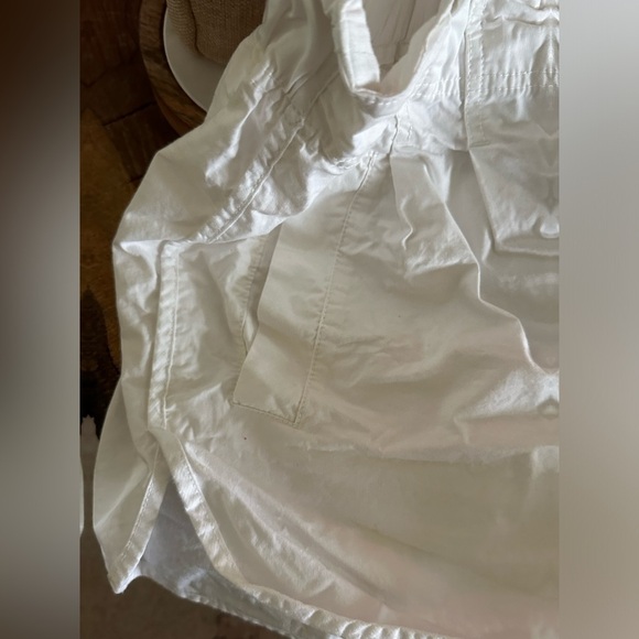 Free People Pleated Shorty Pull On Summer Shorts Jasmine White Womens Medium - Picture 4 of 6